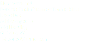 Næstformand Bordng Badminton og Tennis klub Lasse Bak Ådalsvænget 18 7441Bording 60 14 65 27 fishbone85@gmail.com