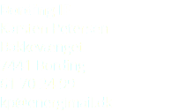 Bording IF Karsten Petersen Bakkevænget 7441 Bording 61 70 24 99 kp@energimail.dk